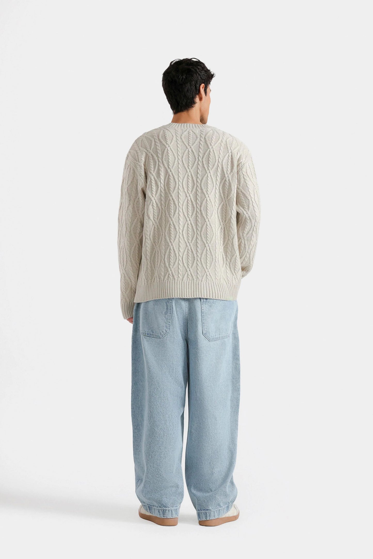 CABLE KNITTED SWEATER