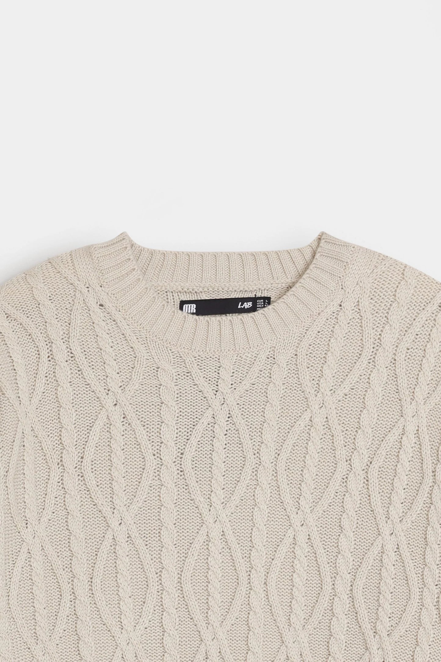 CABLE KNITTED SWEATER