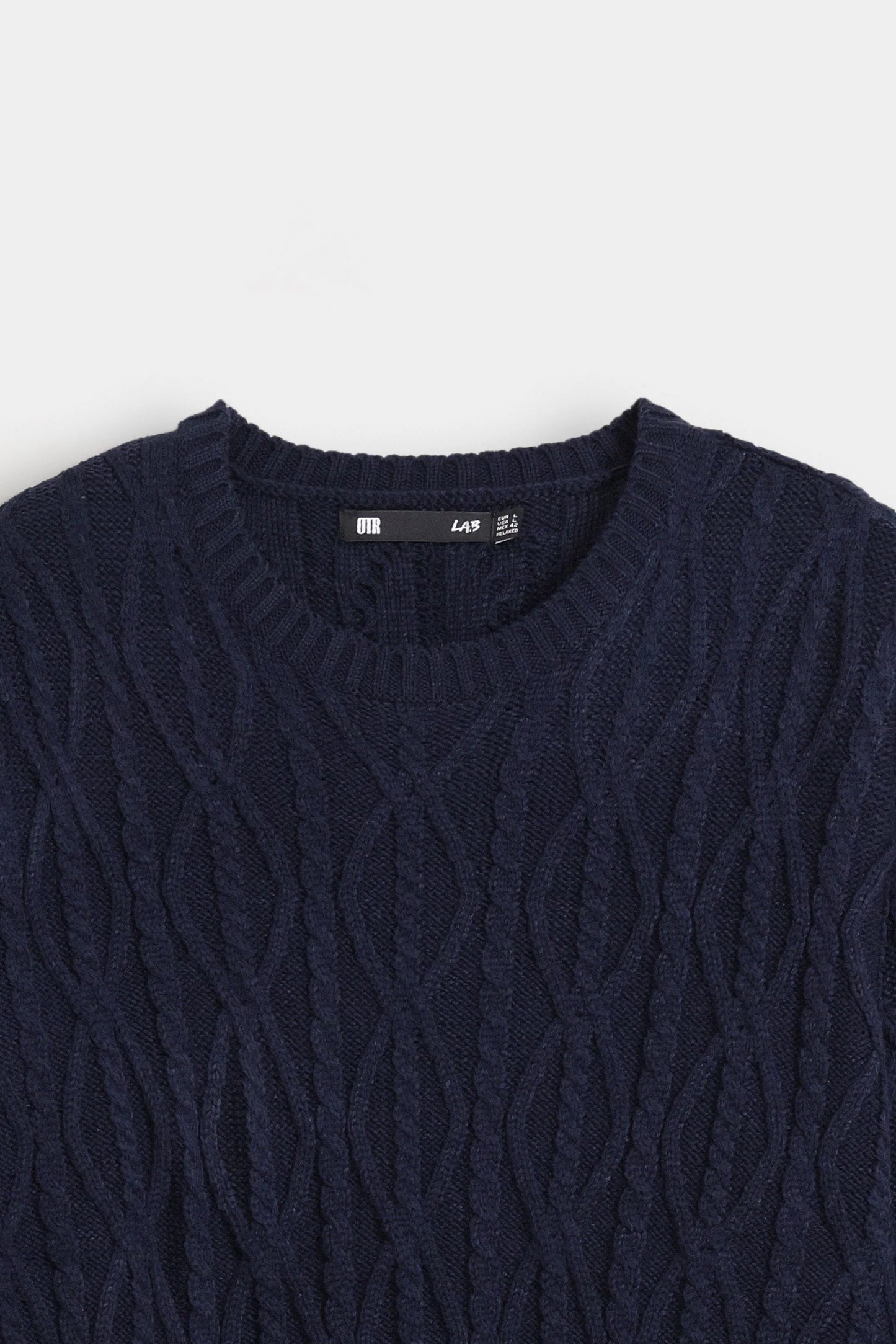 CABLE KNITTED SWEATER